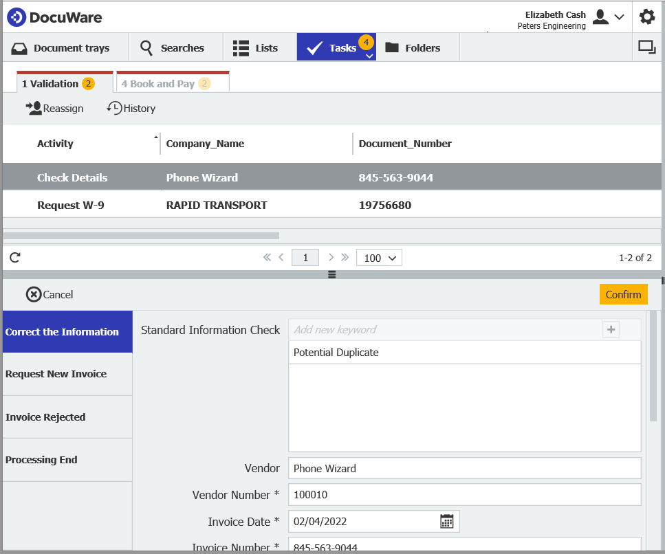 workflow fatturazione elettronica